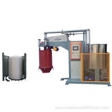 Automatic batching foam machine round and square mould